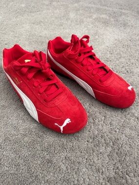 Puma Speedcat Red Suede Sneakers Size 7.5